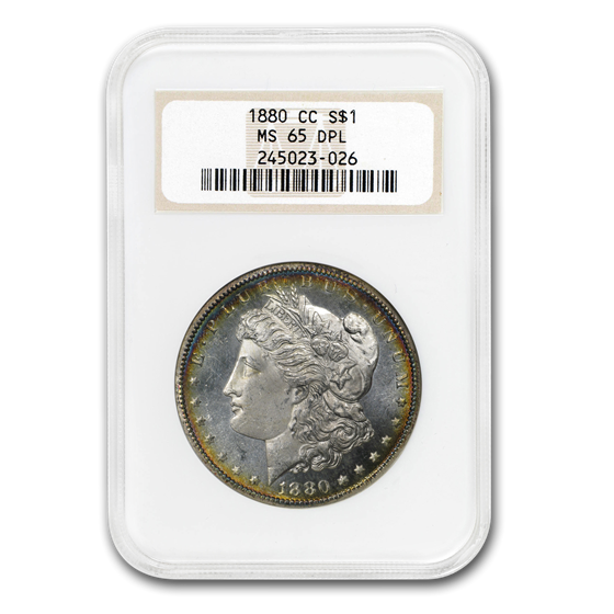 1880-CC Morgan Dollar MS-65 DPL NGC (Old NGC Holder) 1880-CC Morgan Dollar MS-65 DPL NGC (Old NGC Holder)